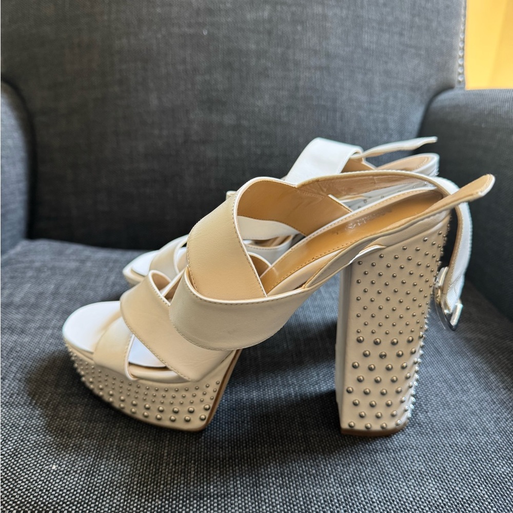 Michael Kors White Studded Heels